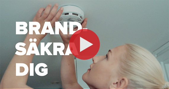 Lär dig testa brandvarnaren och andra tips för ett brandsäkert hem genom filmen