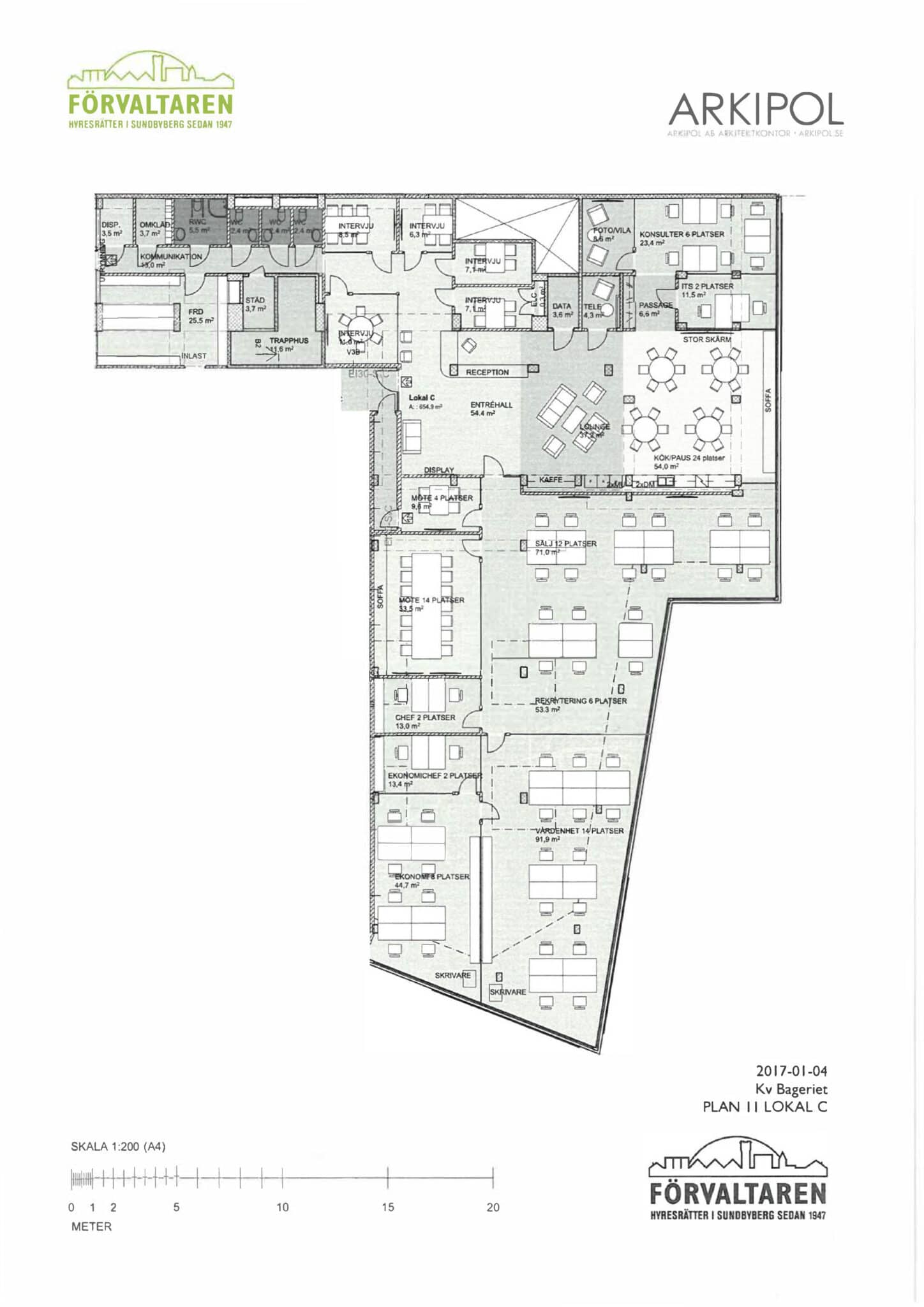 Planritning för objektet