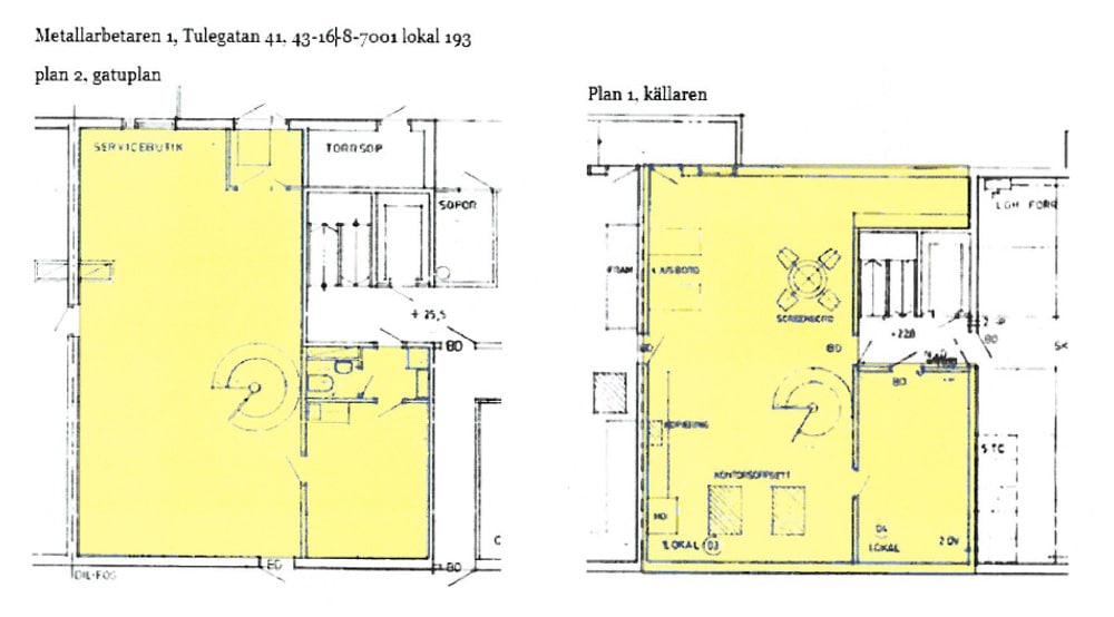 Planritning för objektet